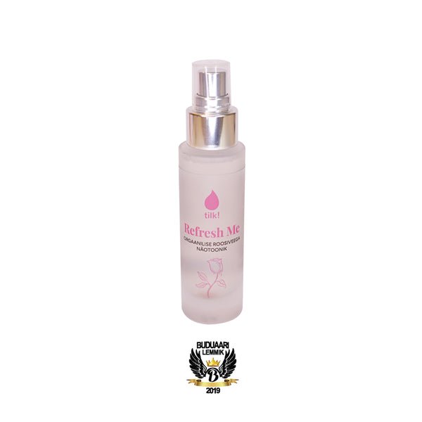 Refresh Me — Lotion tonique probiotique à l'eau de rose bio, 50 ml